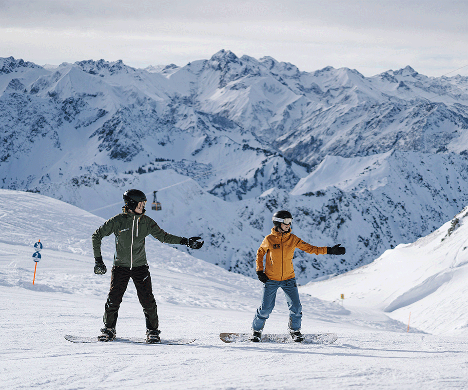 Snowboardkurs Oberstdorf kleine Gruppen